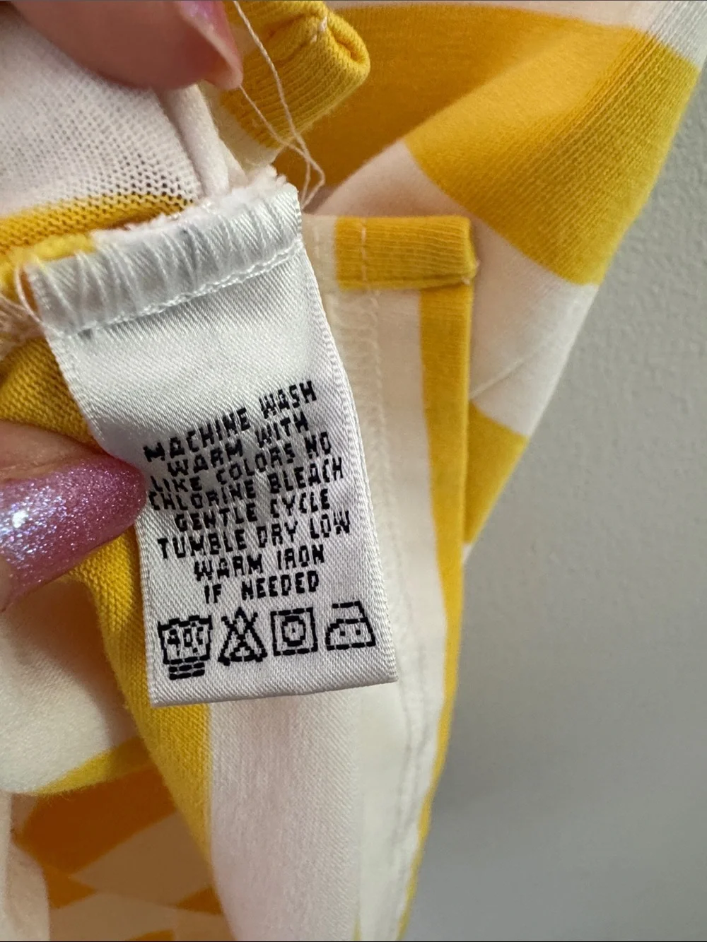 Lilly Pulitzer Yellow White & Light Blue Striped Polo Sz S